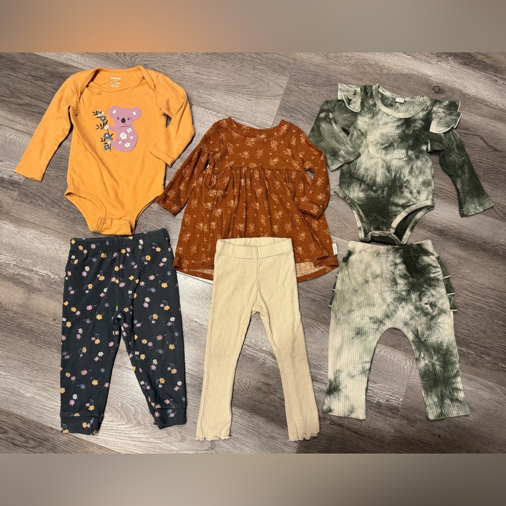 Three Assorted Baby Girl Clothing Sets